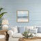 Stupell Industries Soft Aqua Coastline Floating Frame, design by Amber Sterling